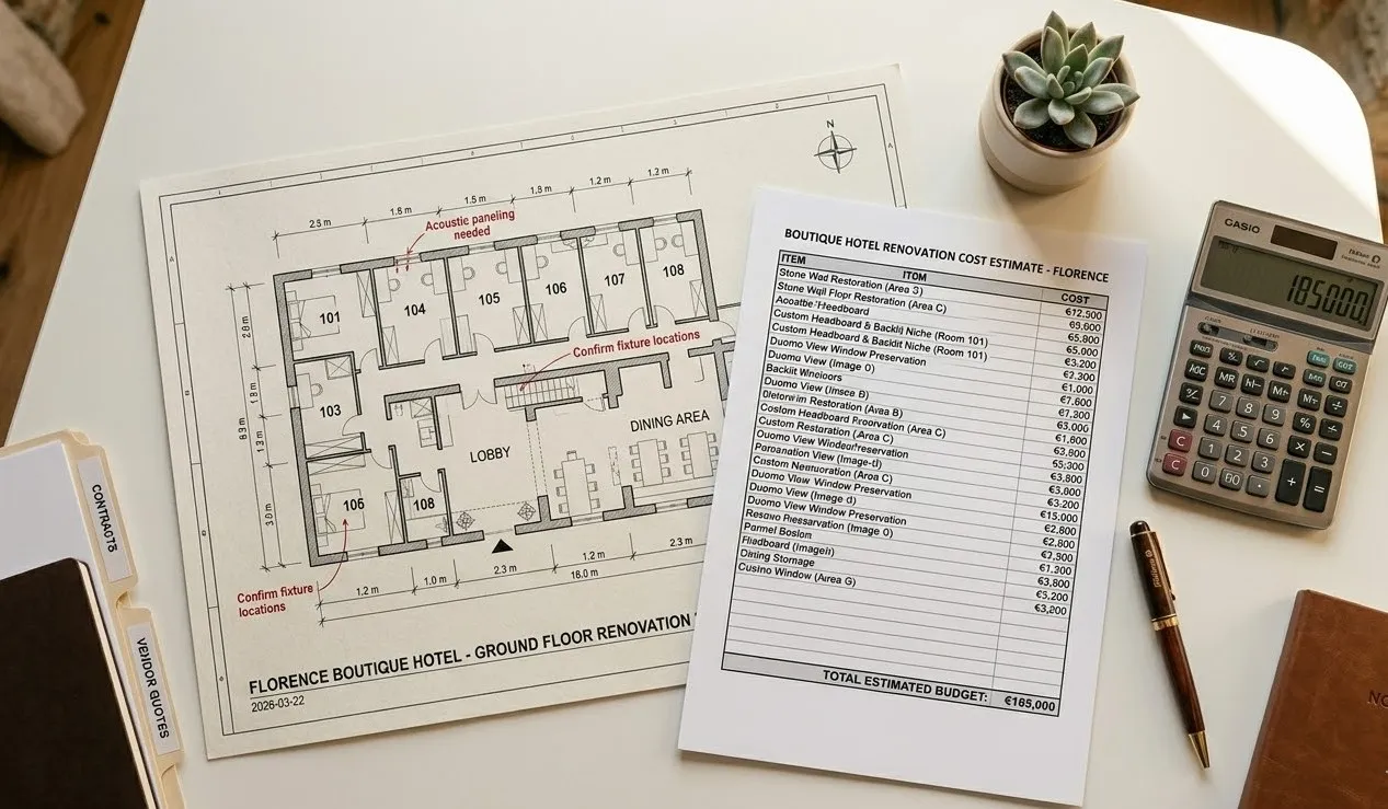 costi ristrutturazione boutique hotel