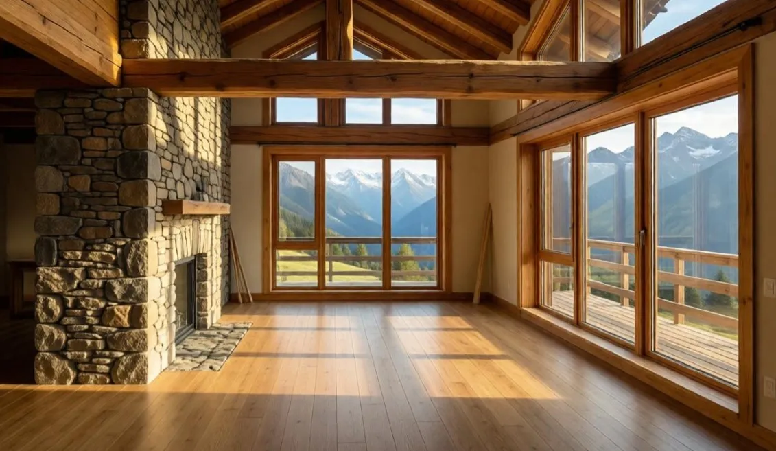 materiali ristrutturazione villa montagna