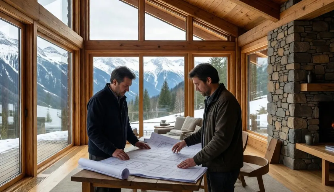 progetto ristrutturazione villa montagna
