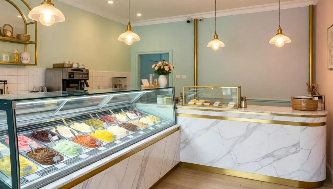 ristrutturazione gelateria