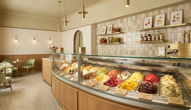 progettazione interni gelateria immagine