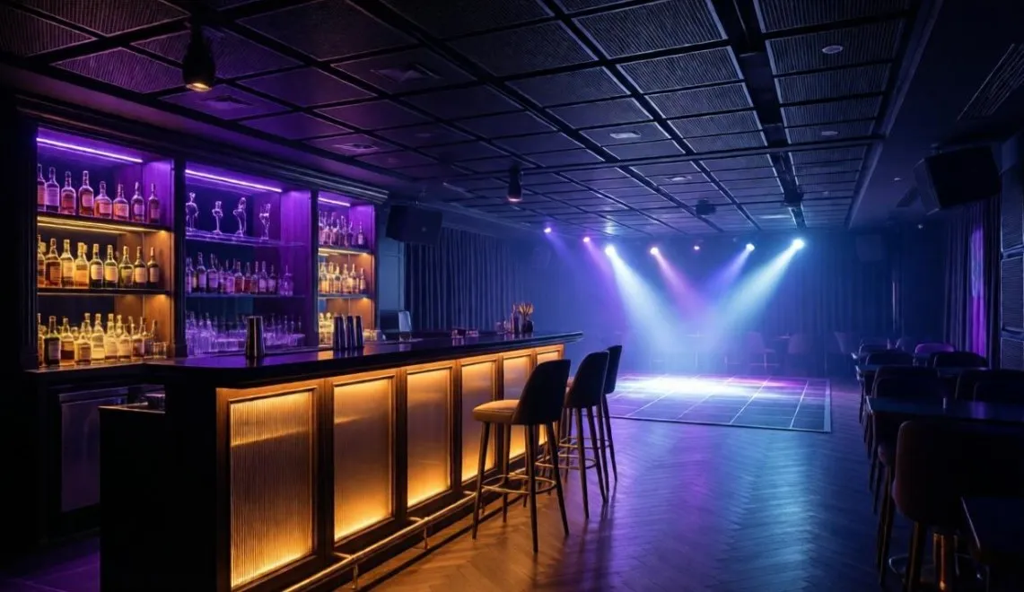 progettazione interni locale notturno
