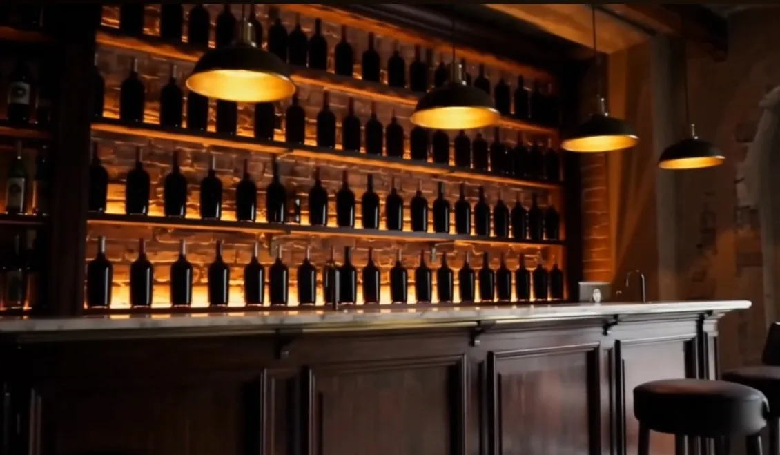 progettazione interni wine bar
